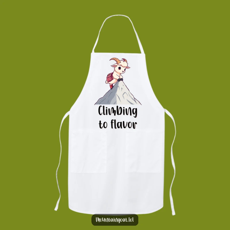 Funny Goat Chef Apron: Cook with Mountain Spirit and Humor!