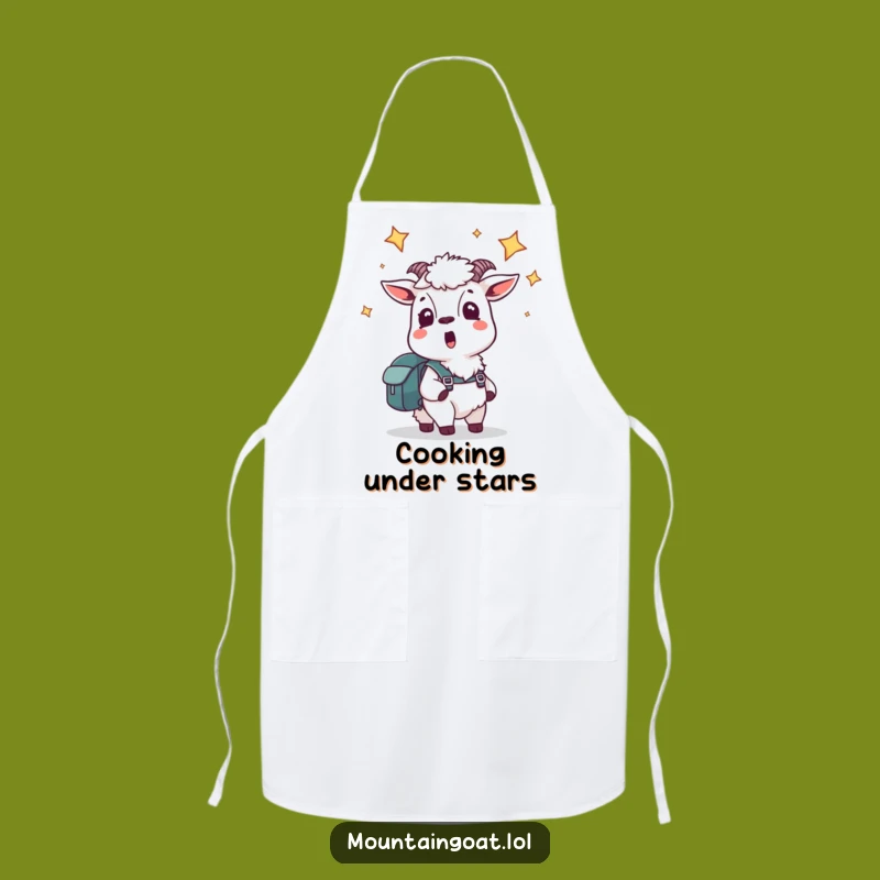 Funny Explorer Goat Apron - Adventure Kitchen Humor Gift