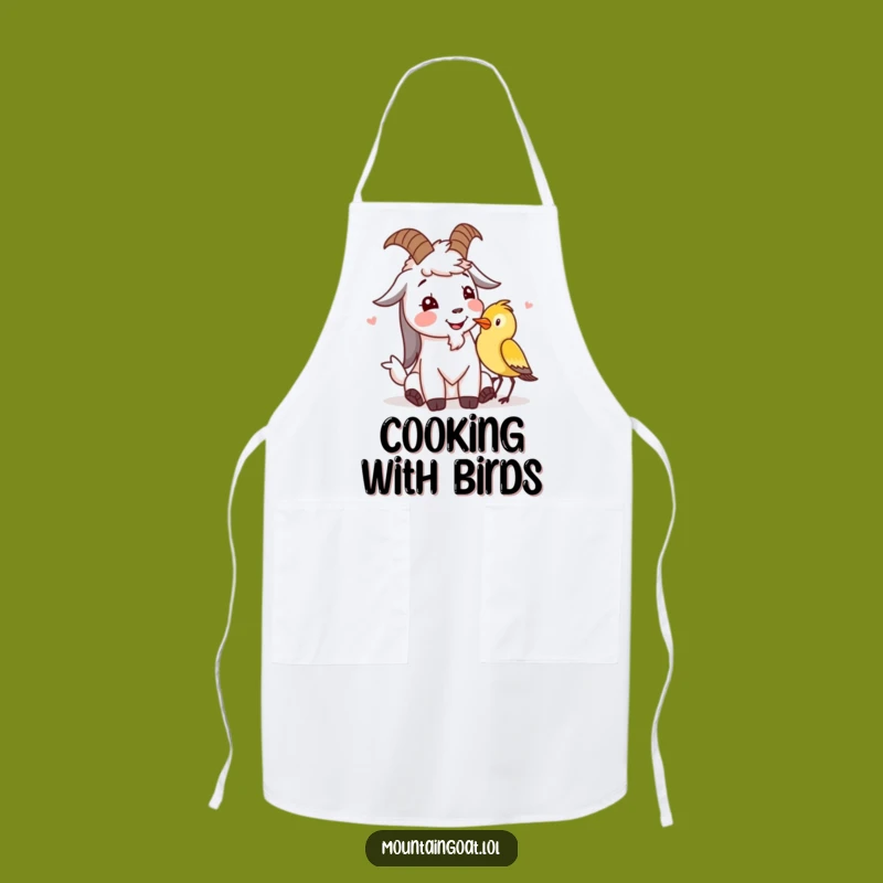 Funny Goat Giggle Apron: Cook with a Smile and Nature's Friends