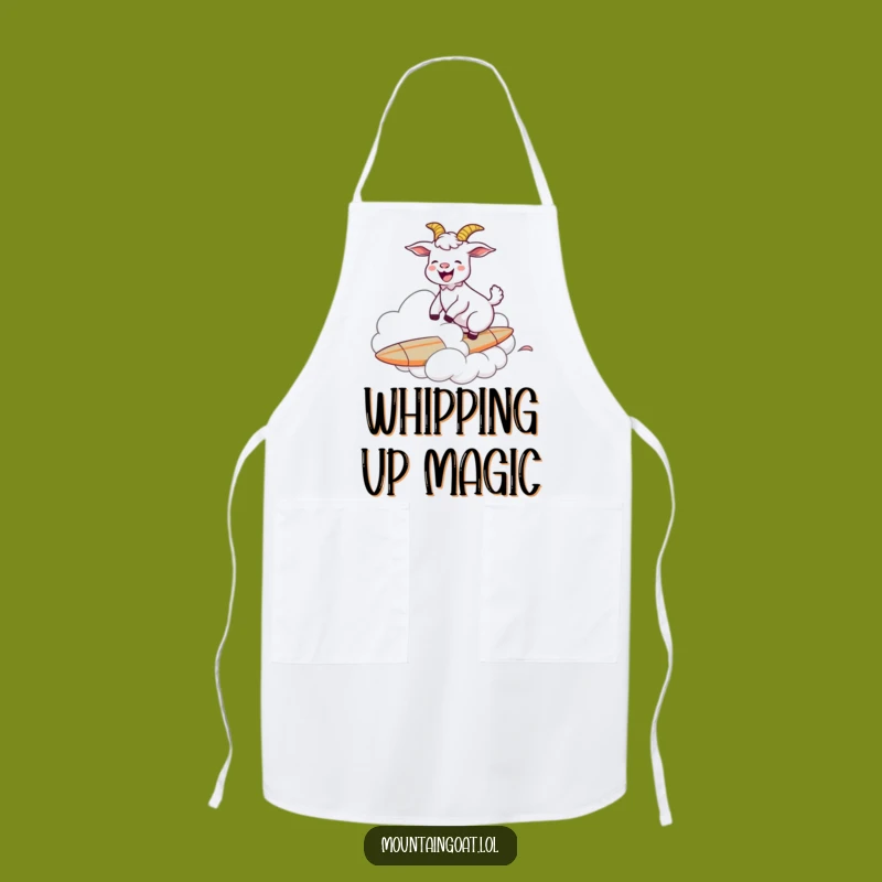 Funny Goat Cloud Surfer Apron - Hilarious Kitchen Fun Essential