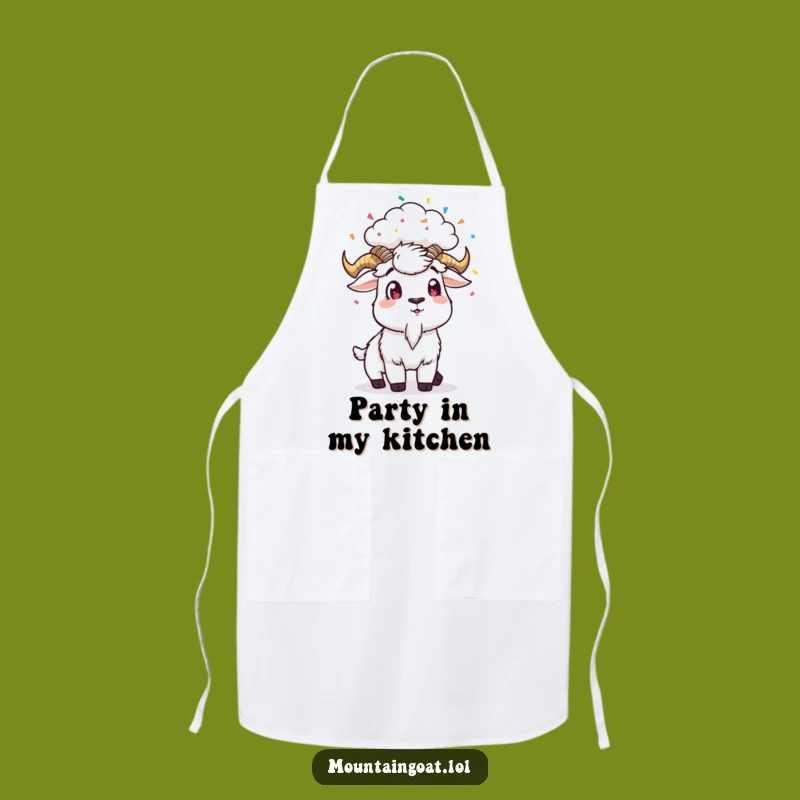Funny Goat Confetti Apron - Kitchen Party Surprise Gift