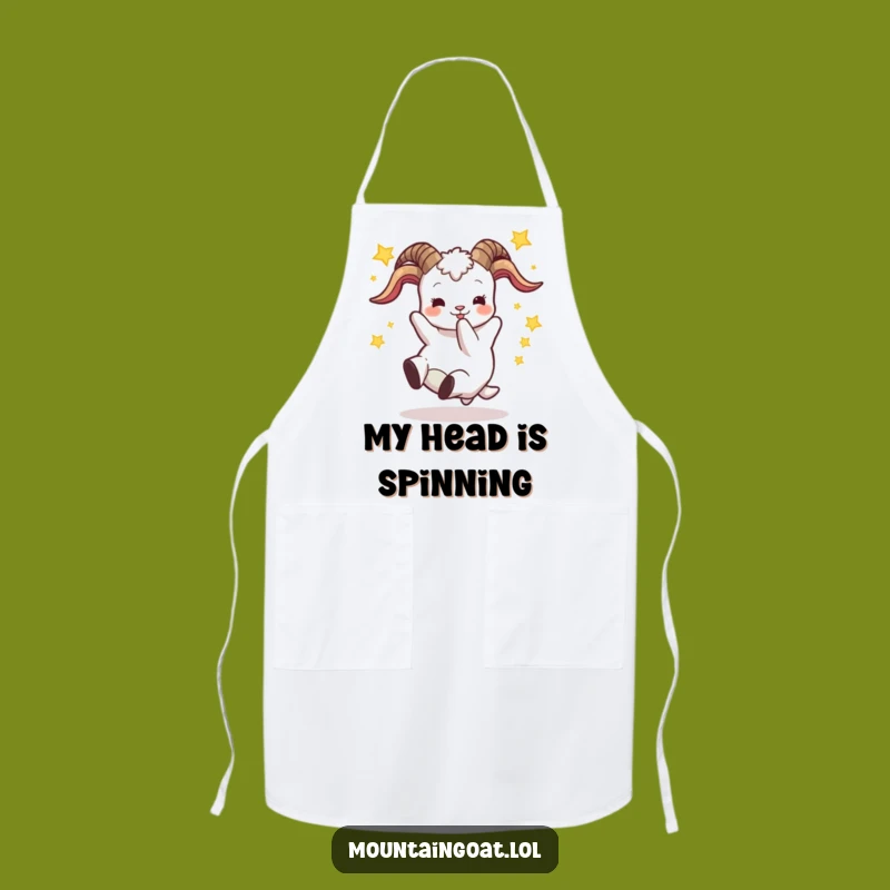 Funny Goat Tumble Star Apron: Cook Up Laughs in the Kitchen