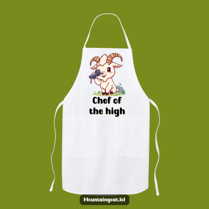 Funny Mountain Goat Apron - Cook with Adventure and Views