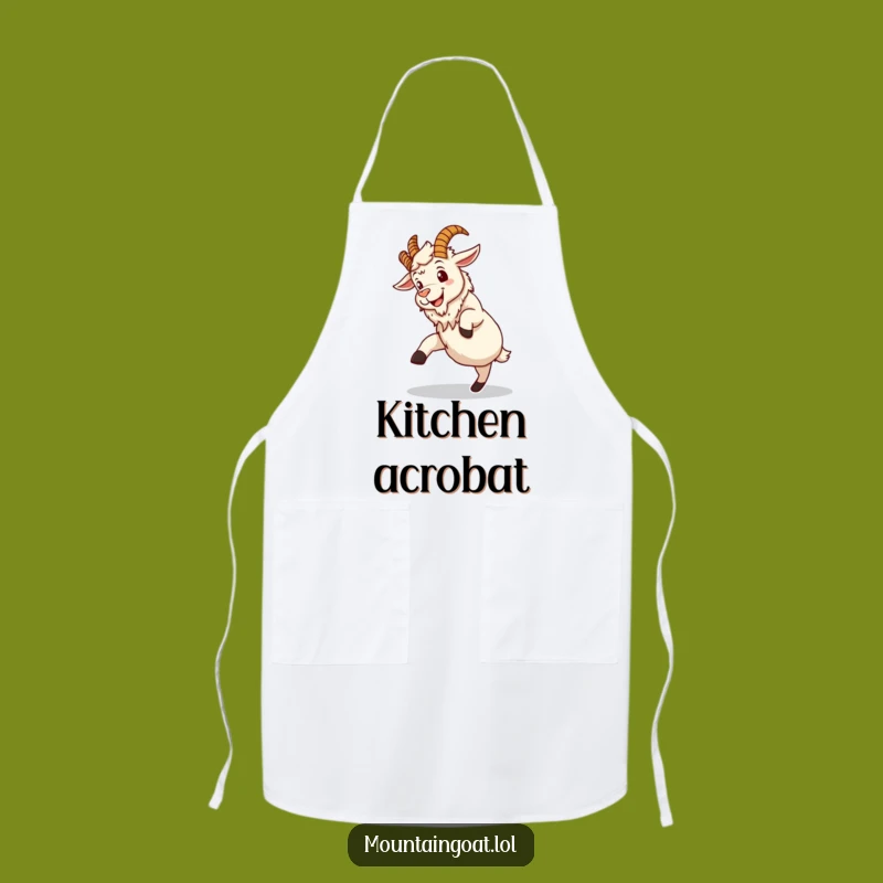 Funny Mountain Goat Apron: Cook with Alpine Charm and Hilarious Flair