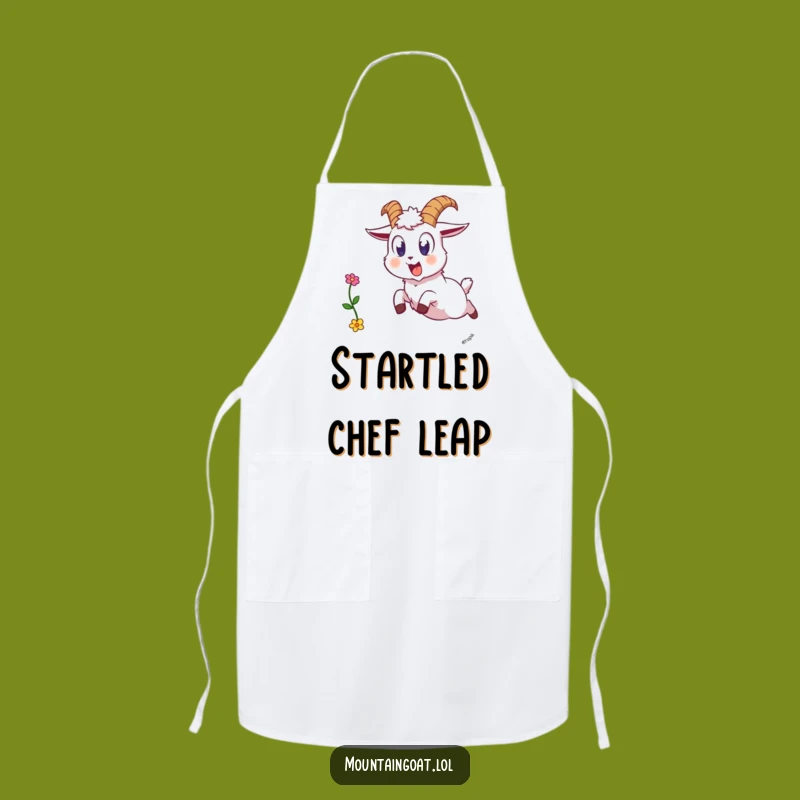 Funny Startled Goat Apron - Hilarious Surprise Cooking Gift
