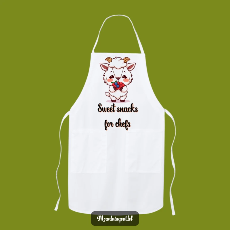 Funny Blushing Goat Berries Apron: Sweeten Your Cooking with Humor Funny Gift
