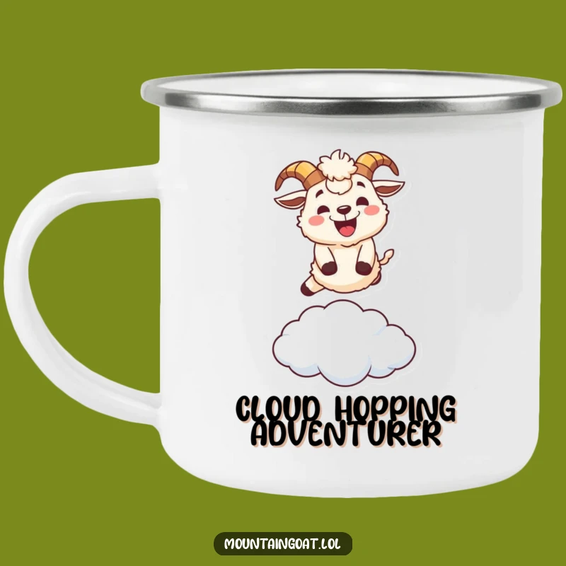Funny Mountain Goat Camping Mug: Adventure with a Grinning Goat