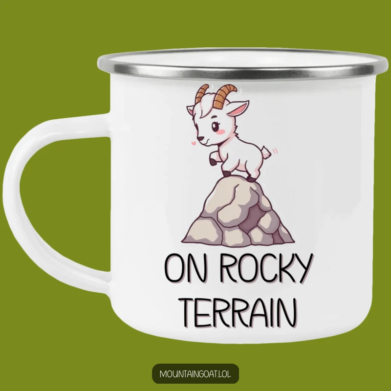 Funny Tiny Goat Camping Mug - Expert Balancer Metal Cup Gift