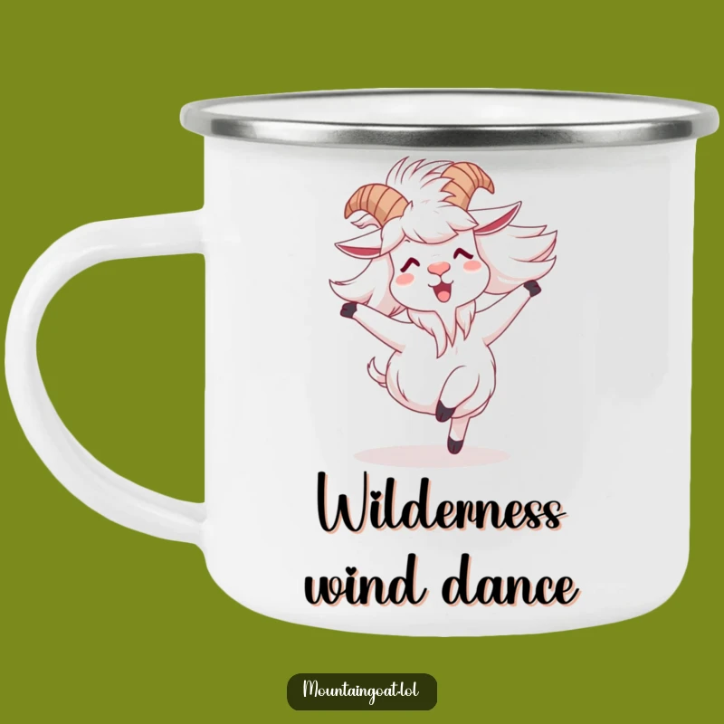 Funny Goat Spinning Camping Mug: Adventure Sips with Joy