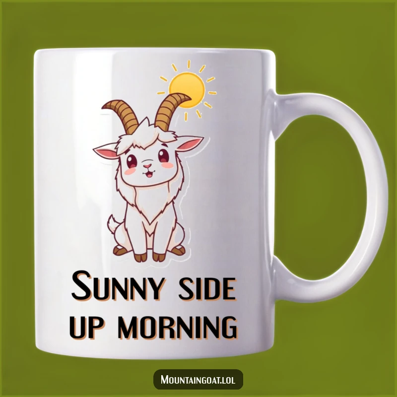 Funny Mountain Goat Sunrise Stretch Mug - Perfect Motivational Gift for Hikers