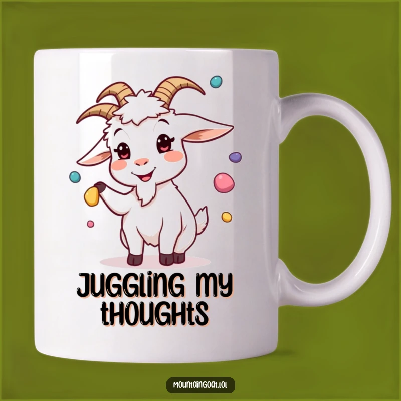 Funny Silly Goat Juggling Mug: Hilarious Gift for Goats and Clumsy Jugglers
