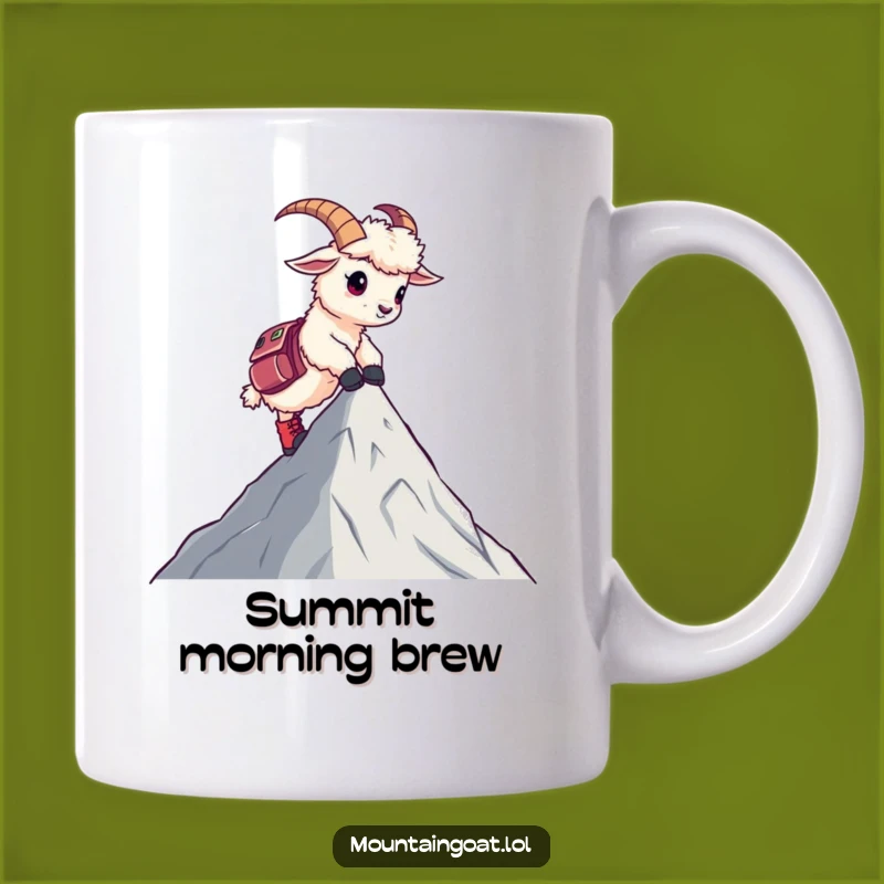 Funny Goat Hiking Mug: Adorable and Hilarious Mountain Goat Adventure Gift!