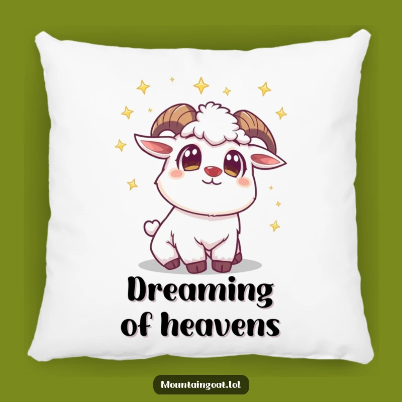Cuddle Up with This Funny Mountain Goat Star Pillow!