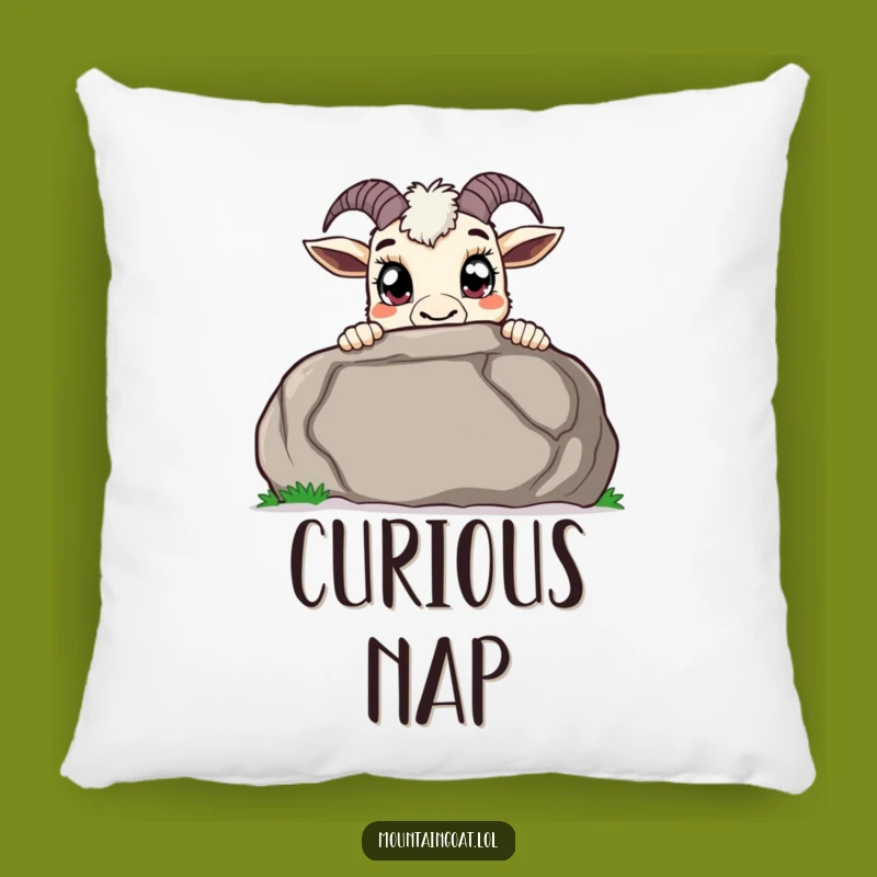 Funny Curious Goat Pillow - Peek-a-Boo Cushion Gift