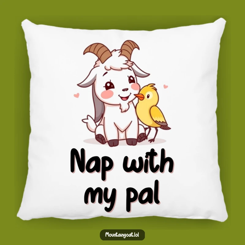Funny Goat Giggle Pillow: Cozy Comfort with a Side of Chuckles