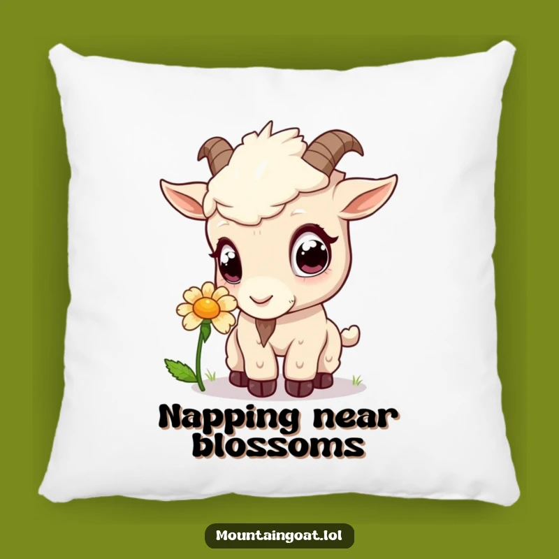 Funny Kawaii Goat Flower Sniff Pillow - Cozy Cute Decor Gift