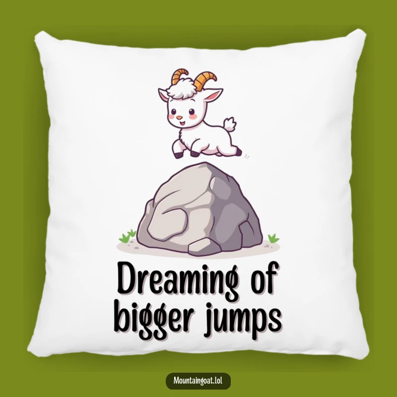Funny Kawaii Mountain Goat Leap Pillow: Comfy & Cute Decor