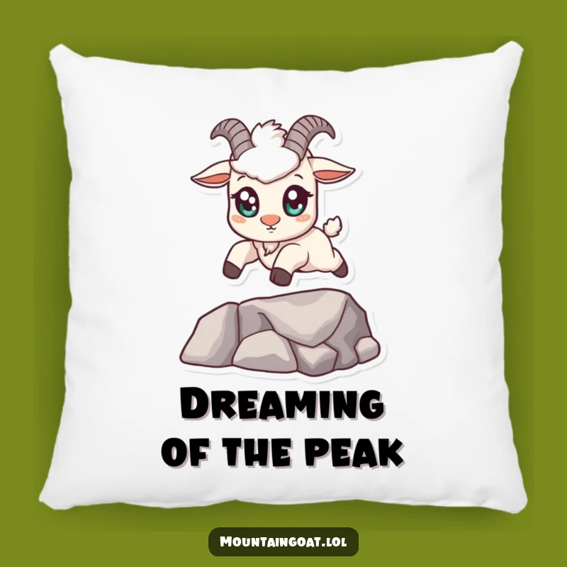 Funny Kawaii Mountain Goat Pillow - Cute Leaping Animal Cushion Gift