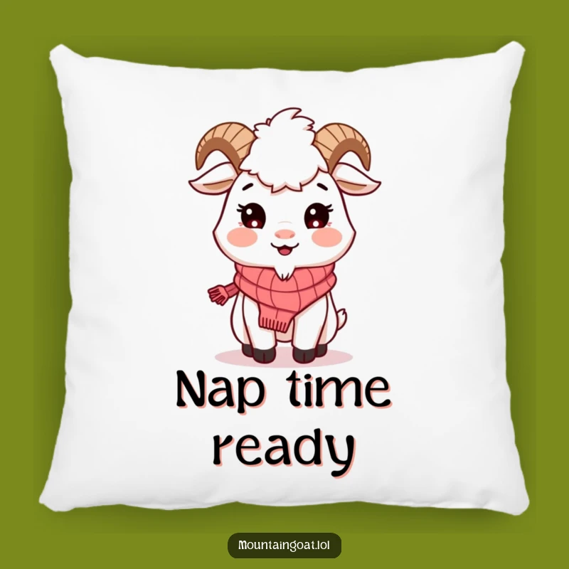 Cuddle Up with This Funny Mountain Goat Scarf Pillow!