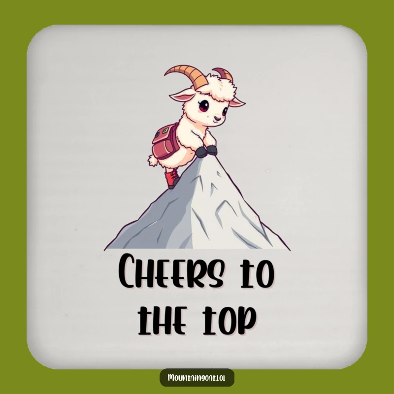 Funny Goat Coaster: Protect Surfaces with a Hiking Goat!