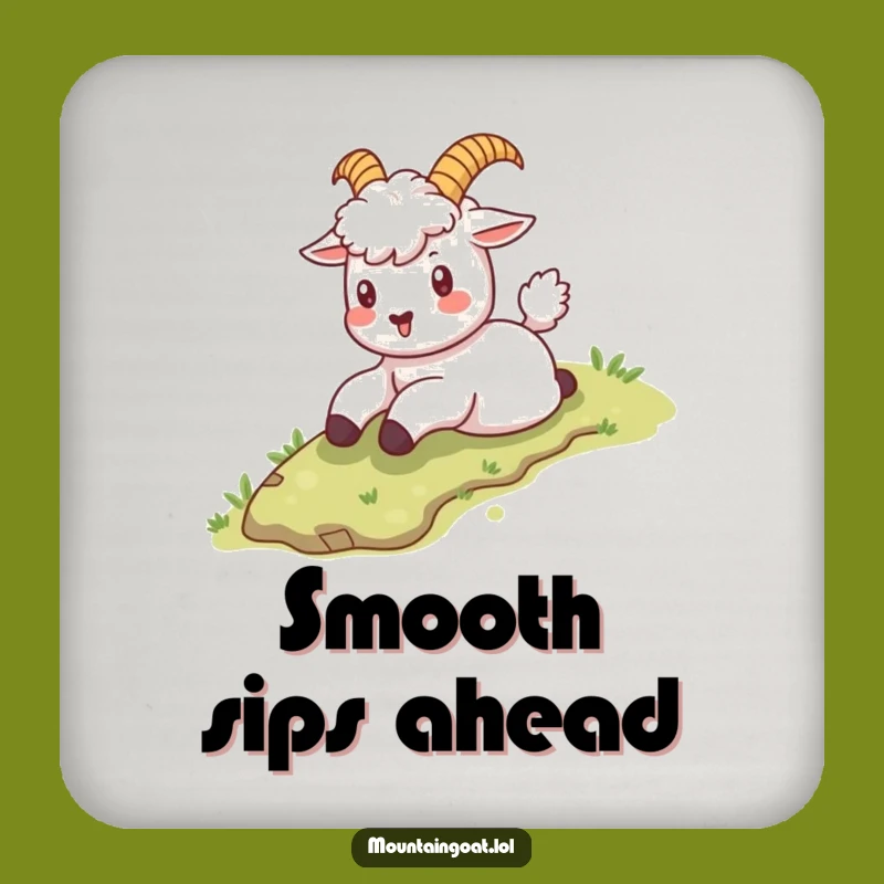 Funny Kawaii Goat Sliding Coaster: Protect Surfaces Playfully