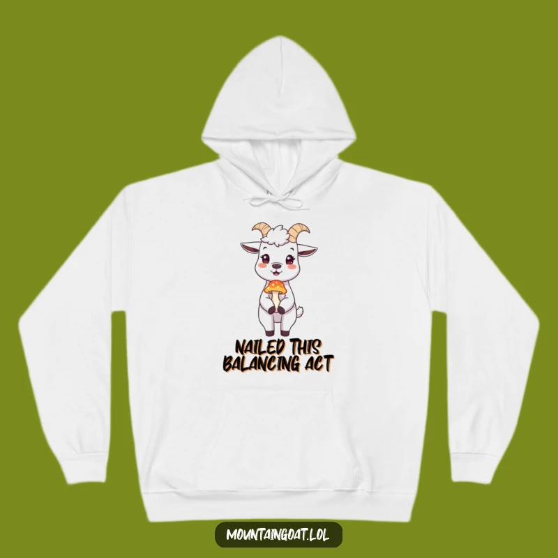 Cozy Funny Mountain Goat Hoodie: Warm Humor for Your Adventures!