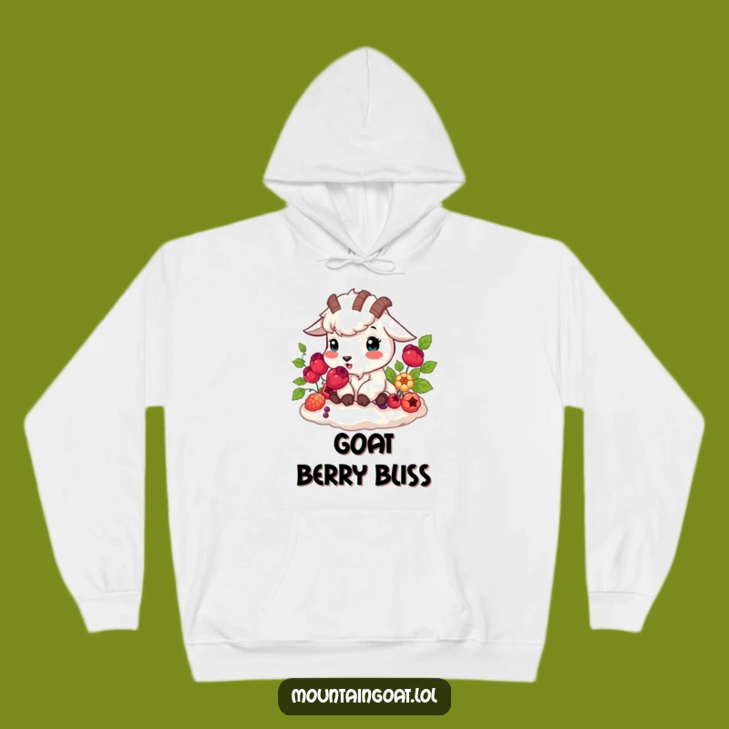 Funny Mountain Goat Berry Hoodie: Cozy Nature Lover, Gift