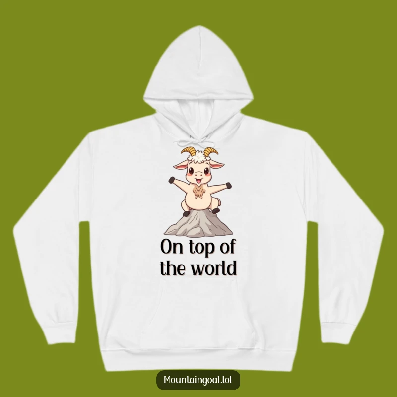 Cozy Funny Mountain Goat Hoodie: Embrace Serenity and Whimsical Outdoor Vibes