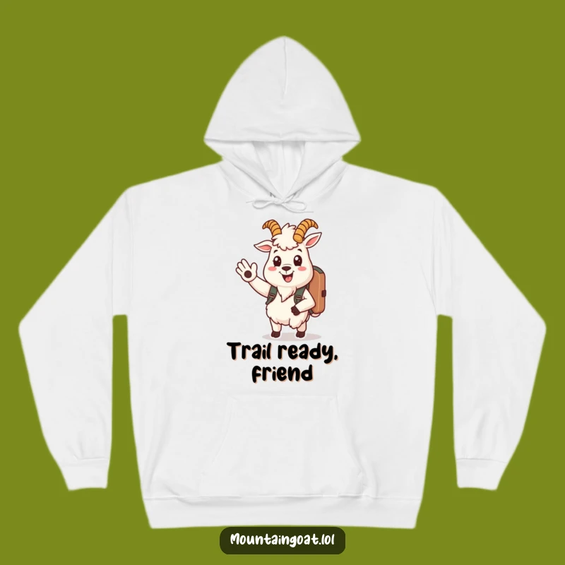 Funny Mountain Goat Hoodie - Cozy & Friendly Traveler Comfort