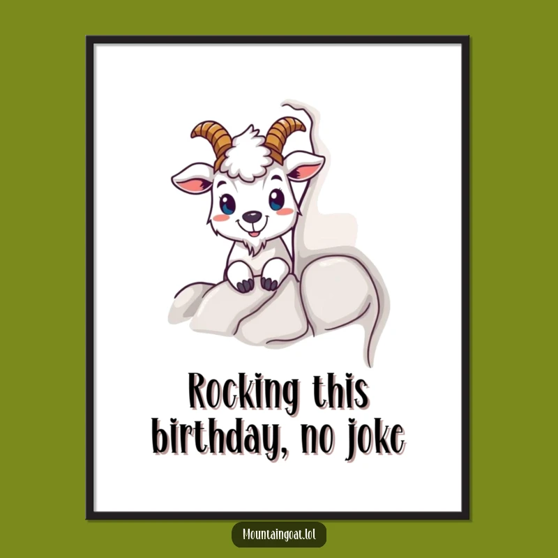 Funny Free Printable Wall Art: Curious Goat Hiding - Quirky Downloadable Decor