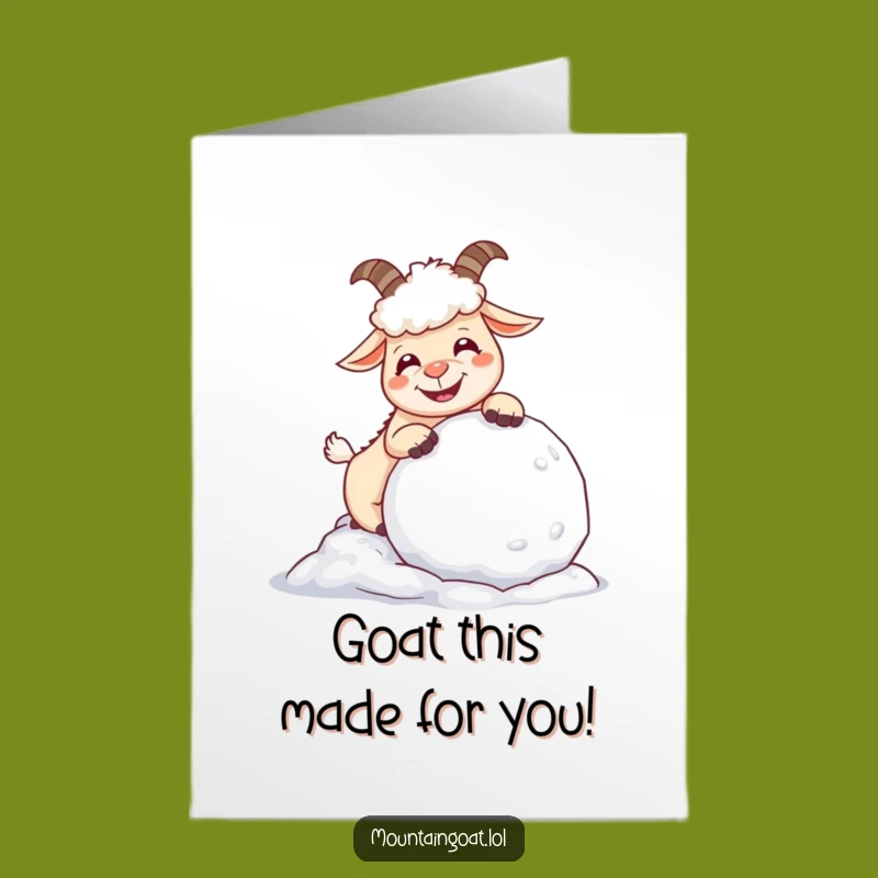 Free Printable Giggling Goat Birthday Card - Funny Downloadable Gift for Goat Lovers