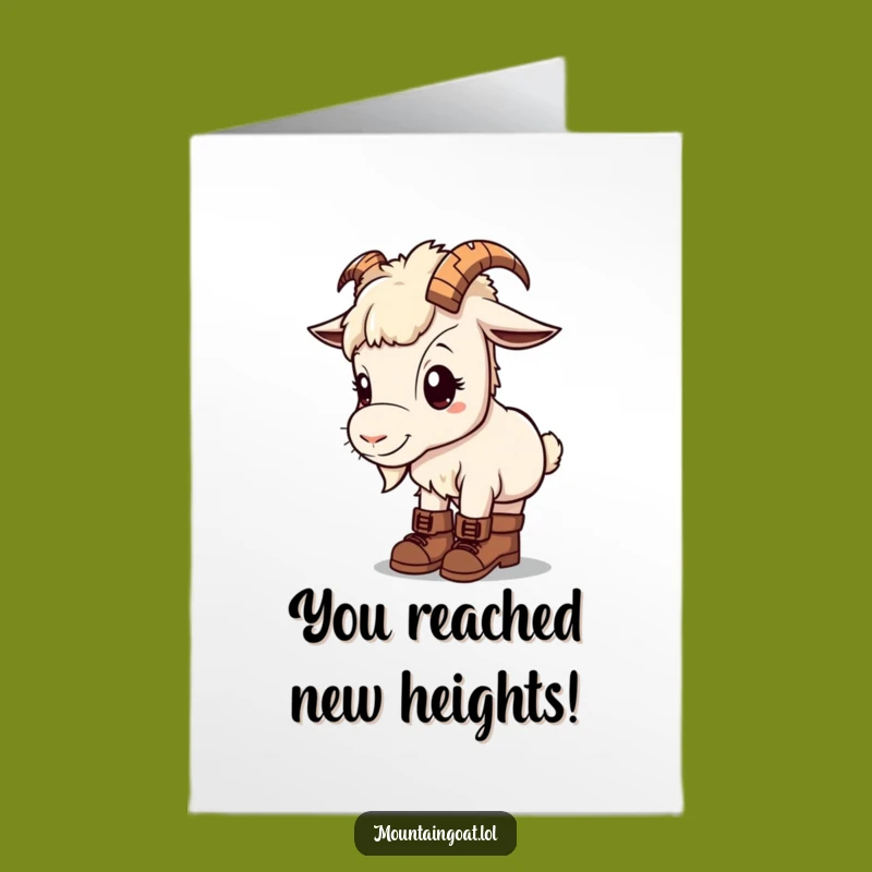 Kawaii Goat Congrats Card - Cute Free Printable
