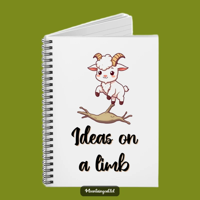 Funny Kawaii Goat Balancing Notebook: Jot Down Balanced Thoughts