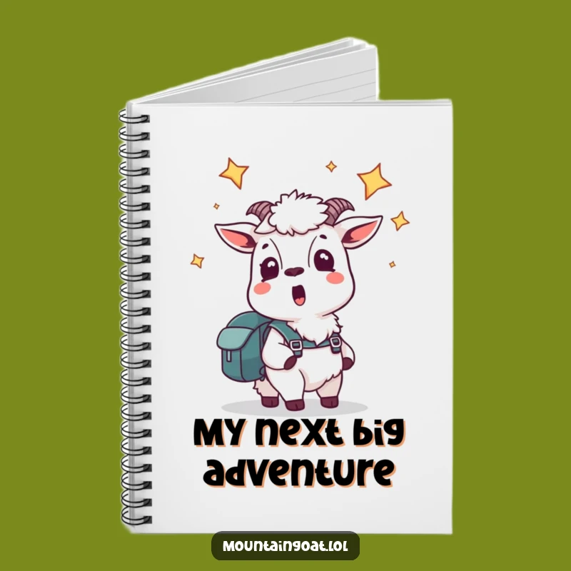 Funny Star Gazing Goat Journal - Adventure Ideas Notebook, Humor Gift