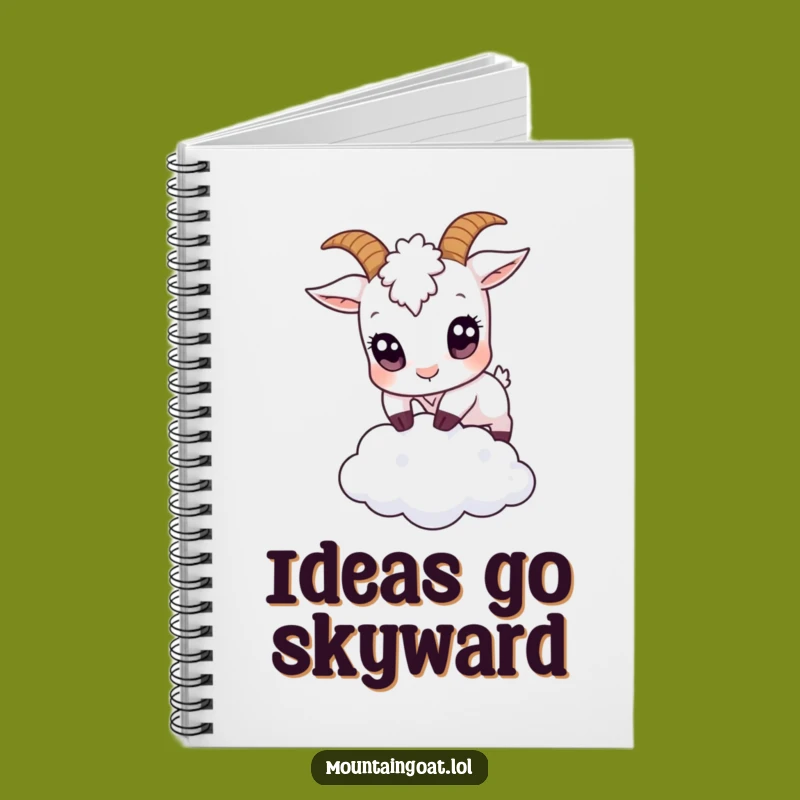 Funny Big Eyes Goat Notebook: Hilarious Journal for Dreamy Thoughts