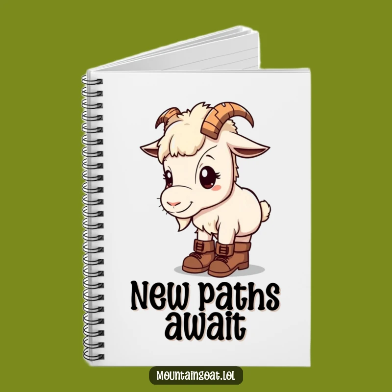Kawaii Mountain Goat Notebook: Journal for Curious Explorers