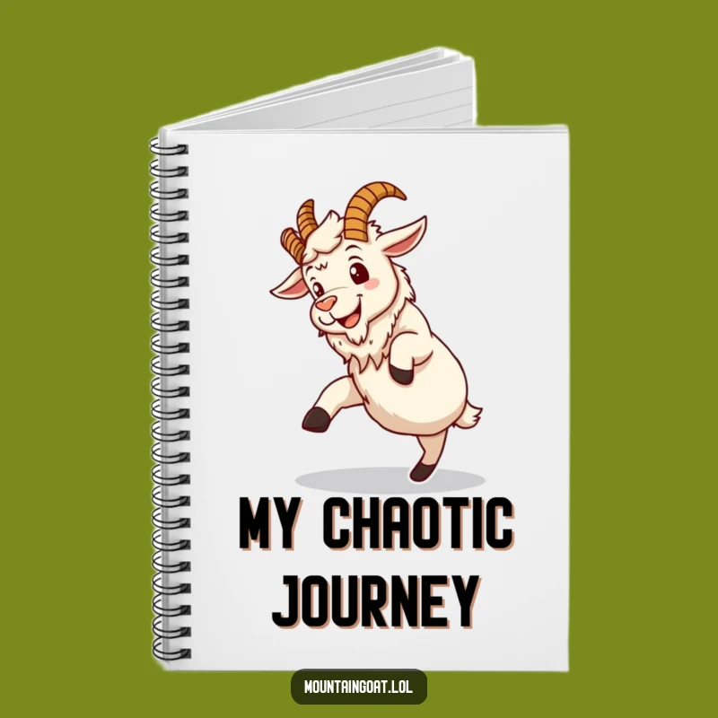 Funny Mountain Goat Notebook: Jot Down Adventures with this Hilarious Journal