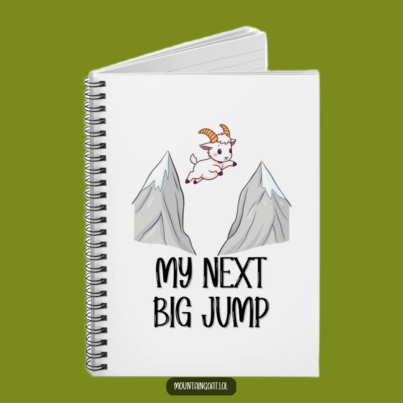 Funny Kawaii Mountain Goat Notebook: Leaping Ideas For Your Notes Gift