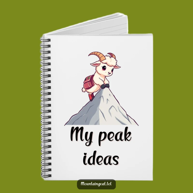 Funny Goat Hiking Notebook: Plan Your Adventures with This Cute Goat!