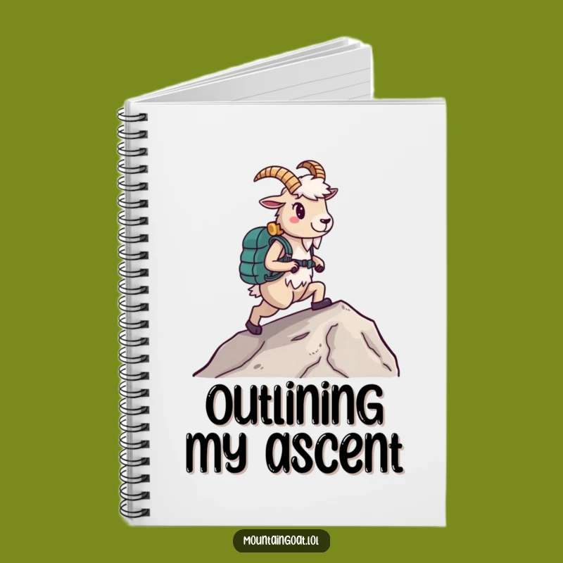 Funny Hiking Goat Notebook: Plan Your Adventures with Confidence, Perfect Gift