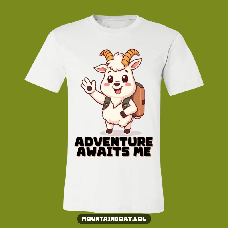 Funny Mountain Goat T-Shirt - Friendly Traveler Graphic Tee