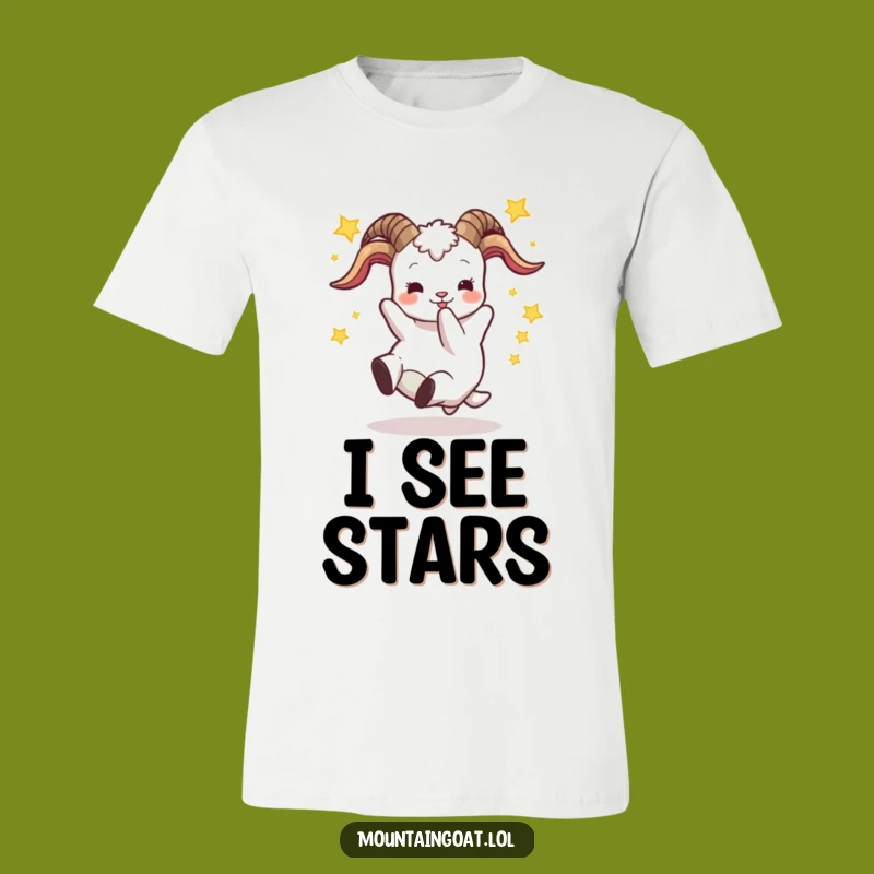 Funny Goat Tumble Star T-Shirt: Wearable Comedy for Every Goat Enthusiast