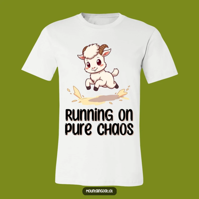 Funny Kawaii Goat Dust T-Shirt - Hilarious Energetic Animal Tee