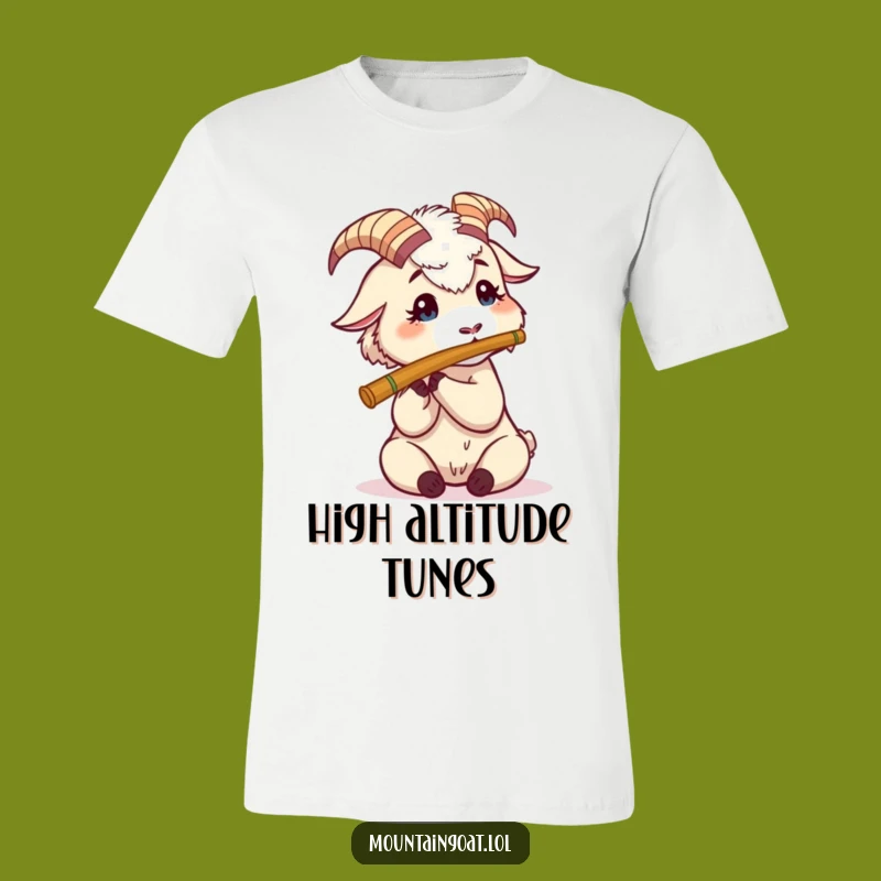 Funny Mountain Goat Flute T-Shirt: Wear Your Musical Ambitions!