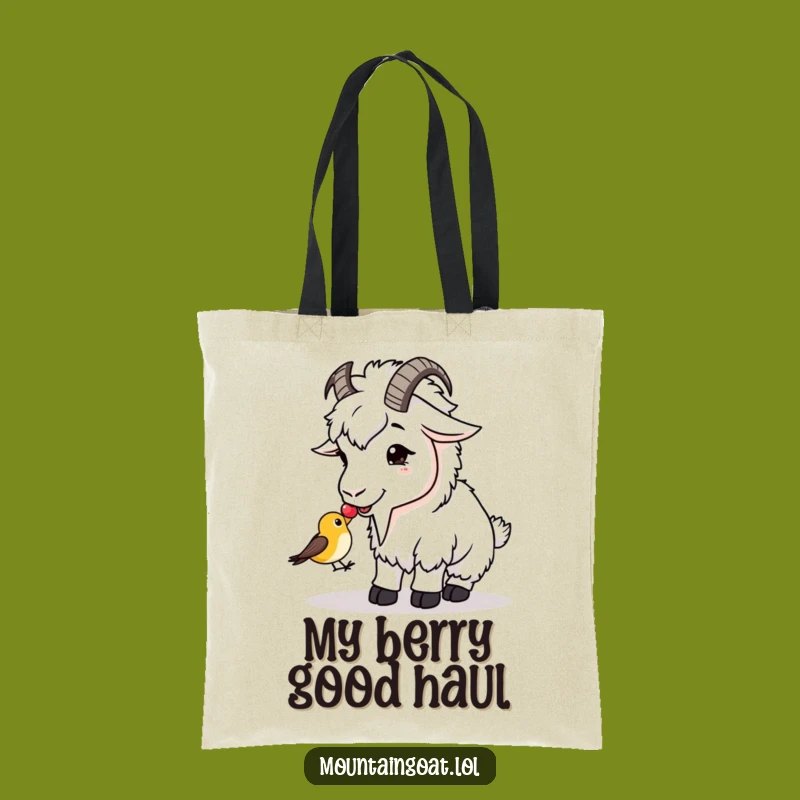 Funny Goat Shares Berry Tote Bag - Carry Kindness Accessory Gift