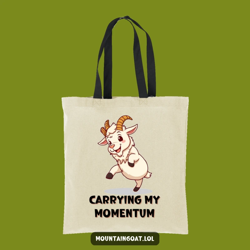 Funny Mountain Goat Tote Bag: Carry Your Adventures and Laughs with Style