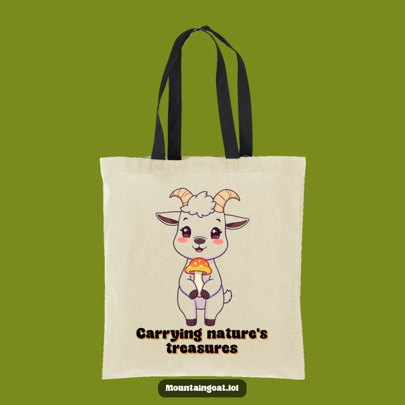 Funny Mountain Goat Tote Bag: Carry Your Essentials with Whimsical Humor!
